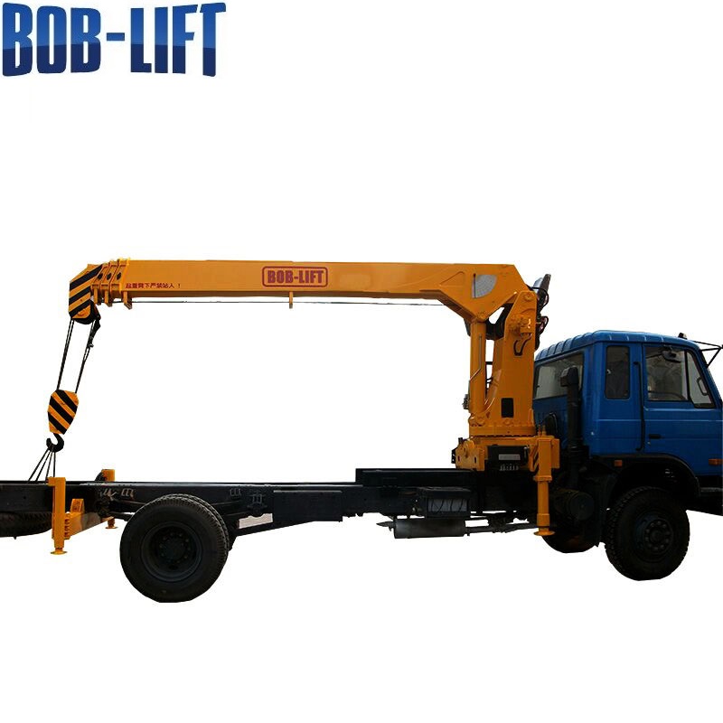 BOB LIFT Mobile Crane 8 Ton Telescopic Boom Truck Mounted Crane